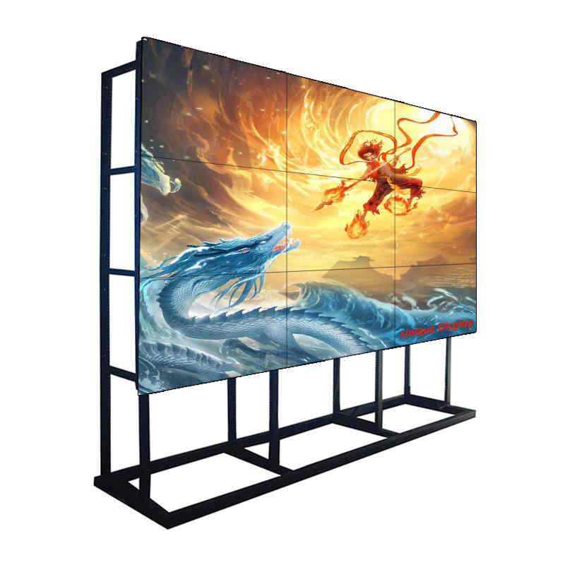 55 palcový 3,5 mm rámeček Monitor LCD Video stěny LCD Nit s displejem LG s panelem LG pro velitelské centrum, nákupní středisko, kontrolní místnost s řetězci